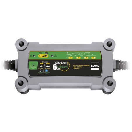 GYS GYSFLASH 6.12 Lithium - Batterieladegerät automatisch 12V Ladeerhaltung - 029729 - 3154020029729 -