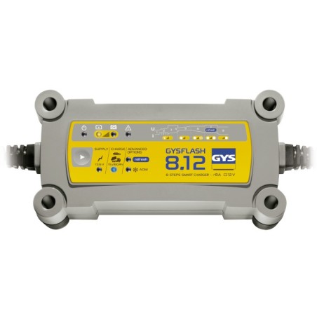 GYS GYSFLASH 8.12 - Batterieladegerät automatisch 12V Ladeerhaltung - 029385 - 3154020029385 -