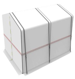 CEPRO Arbeitszelt Heavy Duty - Breite 300 cm - Tiefe 250 cm - Höhe 200cm/240cm - 90.41.00.3025 - -