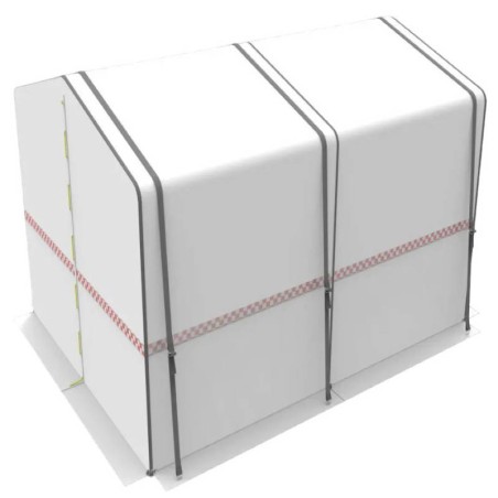 CEPRO Arbeitszelt Heavy Duty - Breite 300 cm - Tiefe 750 cm - Höhe 200cm/240cm - 90.41.00.3075 - -