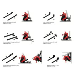 Führungsarme für Flexible Schiene PROMOTECH / Traktoren satz für 2 Arme - PRW-0752-14-00-00-0 - -